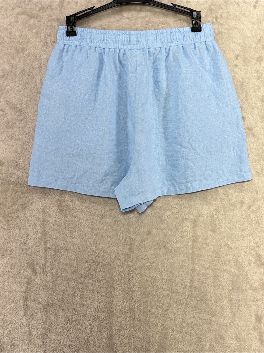 NA-KD Light Blue Women's Drawstring Linen Shorts Size S--EU36 - Picture 5 of 6